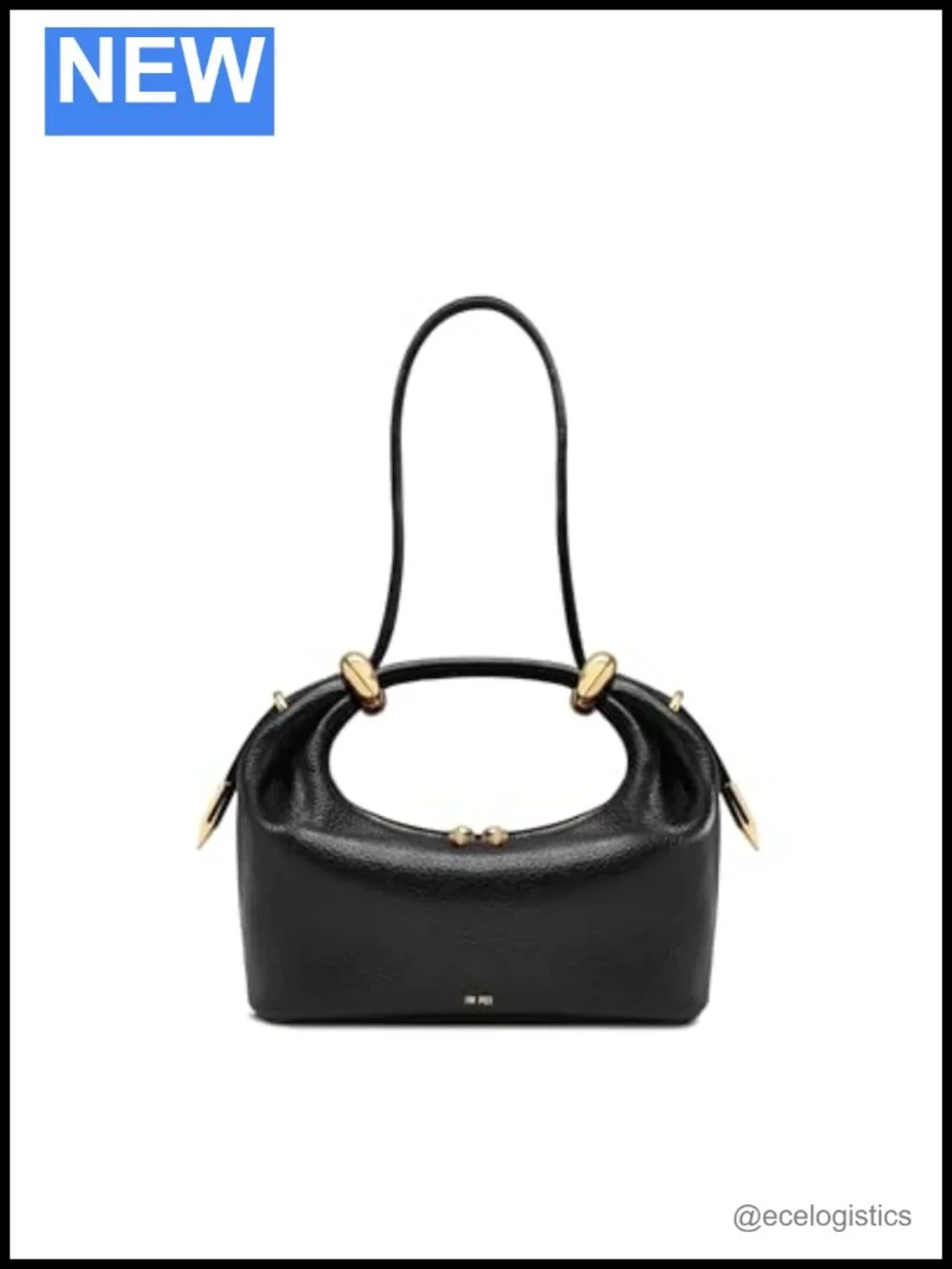 Vegan Leather Top Handle Satchel Bag with Gold Hardware, Crossbody